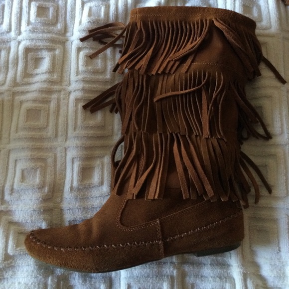 Lauren Conrad fringe boots