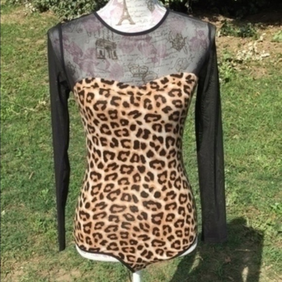Cheetah print body suit