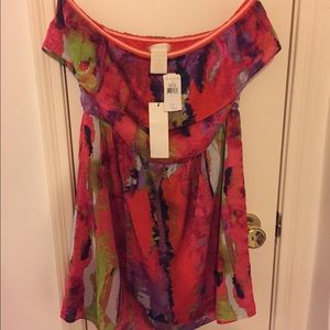 MM Couture multi color tube dress. Size Lg