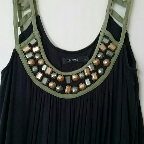 Charcoal embellished dress - Picture 2 of 3