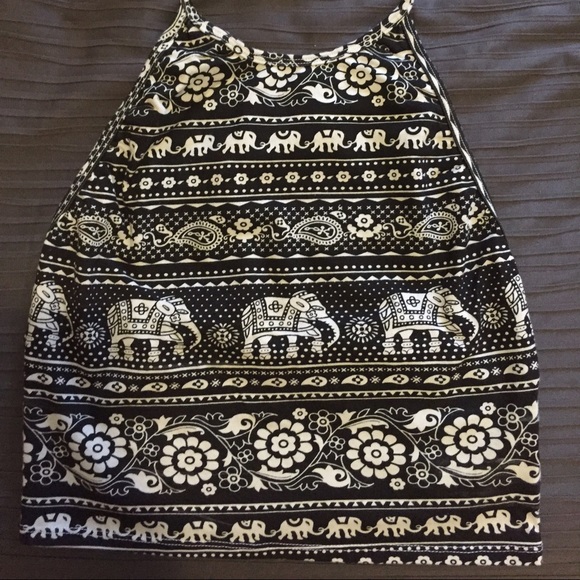 Adorable elephant halter crop top!