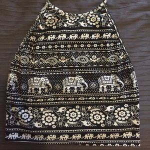 Adorable elephant halter crop top!