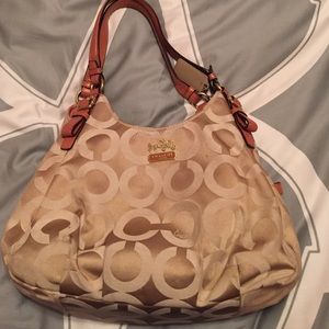 Authentic coach shoulder satchel