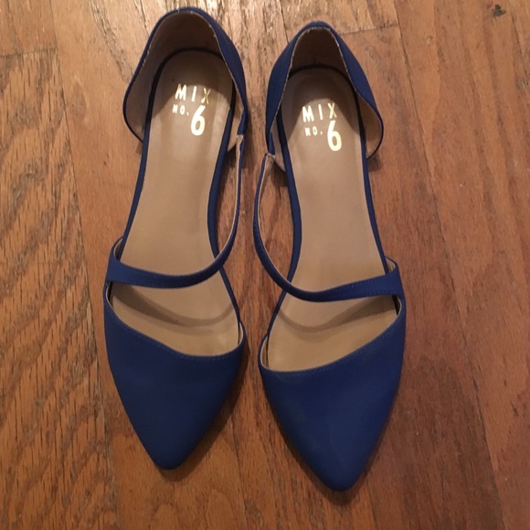 Royal Blue cut out ballet flats