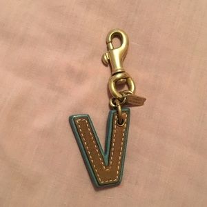 "V" coach keychain