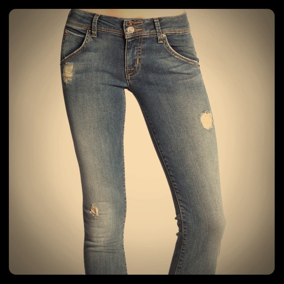 Hudson Beth Mid-Rise Baby Boot Jeans in Moonstone - Picture 1 of 4