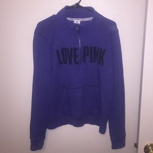 Pink Victoria's Secret quarter zip💜