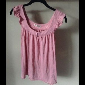 Cute summer pink strawberry top F21