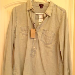 Brand new with tags J Crew chambray top
