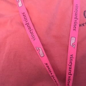 Pink vineyard vines lanyard