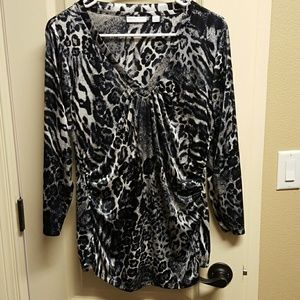 Sexy, animal print blouse