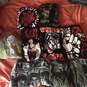 #bandshirts #Korn #ozzyozborne #straycats etc
