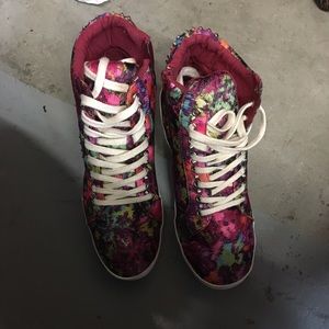 Funky multicolored funky sneakers