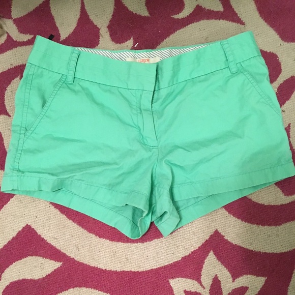 J Crew Chino Shorts "Sea Glass"
