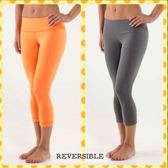 Lululemon wunder under reversible crop legging