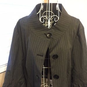 Live a Little Fun black/grey blazer w/bell sleeves
