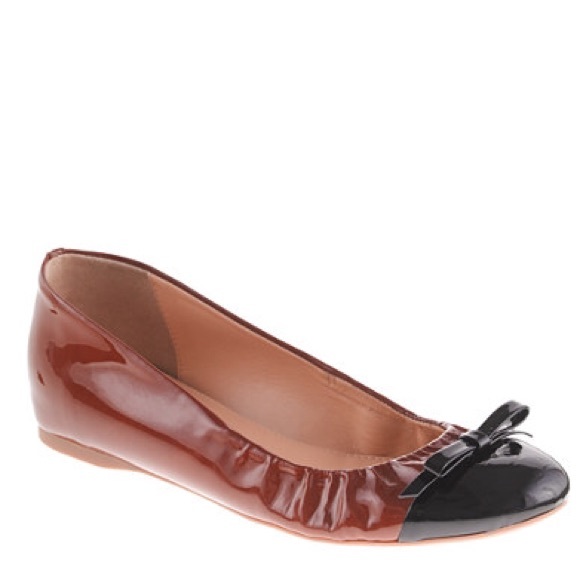 J crew Cece patent leather shoes ballet flats