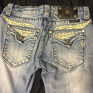 Miss Me Bootcut Jeans - Size 28 - light wash denim