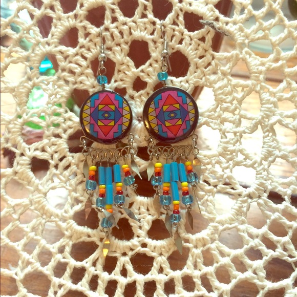 Dream catcher earrings