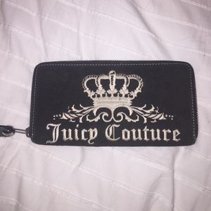 Juicy Couture velvet wallet in black