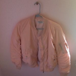 Pink bomber jacket