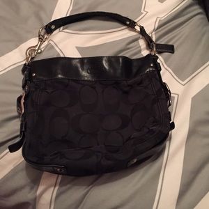 Authentic coach black satchel
