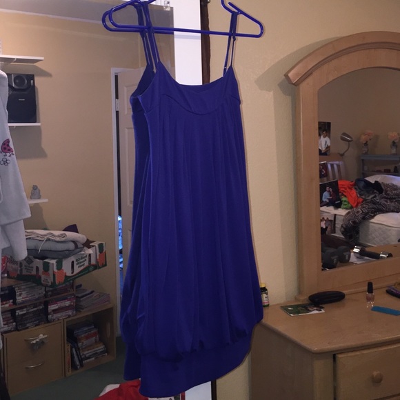 Women's blue dress