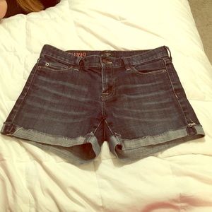 J. Crew Hipslung jean shorts