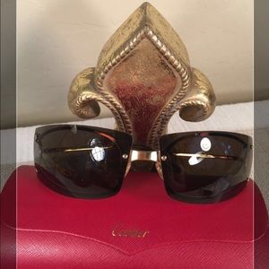 Cartier ⚜ Stunning Gold and Bronze Sunglasses