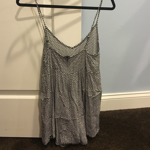 LF black and white stripped romper - Picture 2 of 2