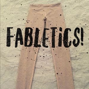 XS Fabletics SALAR leggings- black/white stripe