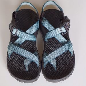 Teal blue Chacos