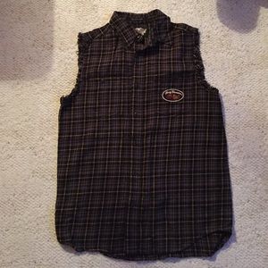 Men's Harley Davidson sleeveless button up shirt