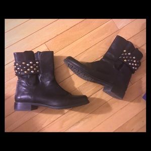 Stuart Weitzman Studsmart Moto Booties