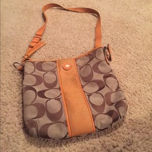 Orange Coach Crossbody