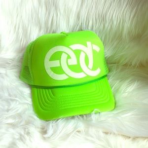 Official edc hat neon green rave outfit SnapBack