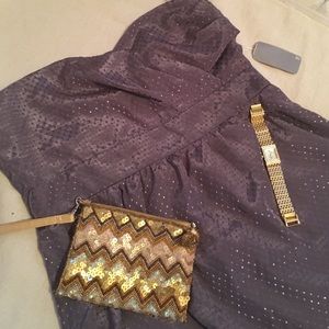 Forever21 Love21 Lavender Strapless Dress Sz Large