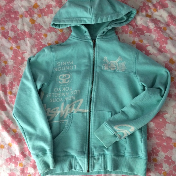 Tiffany blue Stussy jacket