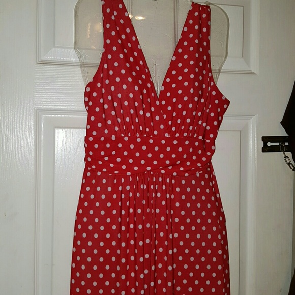 Starbucks in red and white polka dot