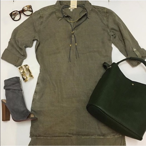 Olive green dress