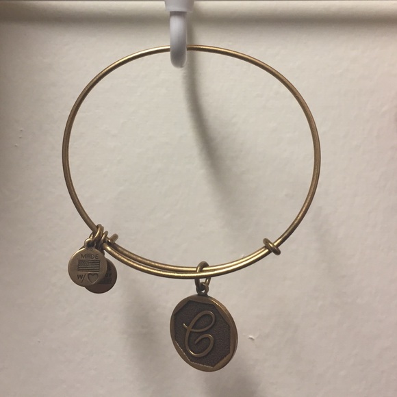 Alex and Ani Initial "C" charm bracelet