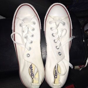 White converse (never been worn)