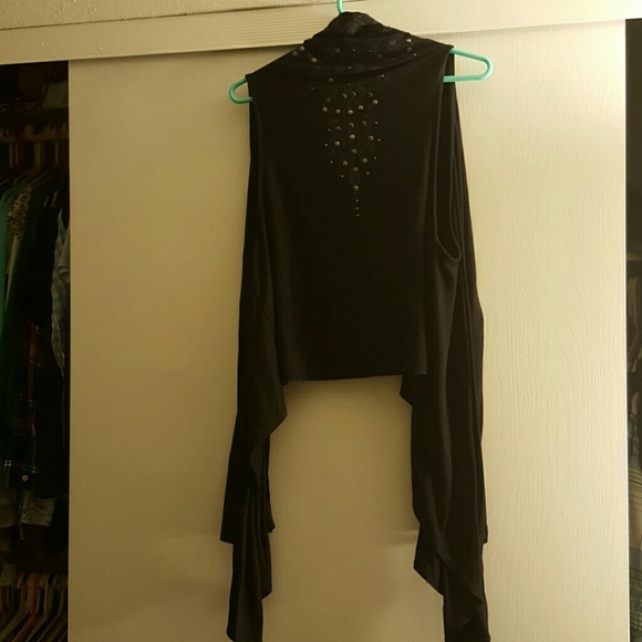 PRICE DROP Long studded rocker vest