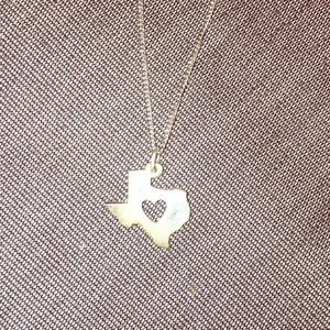 James Avery Silver Texas Charm Necklace