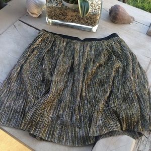 Metallic skater skirt