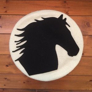 Fun horse beret!
