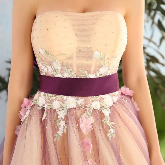 💋Glamorous floral long dress - Picture 3 of 4