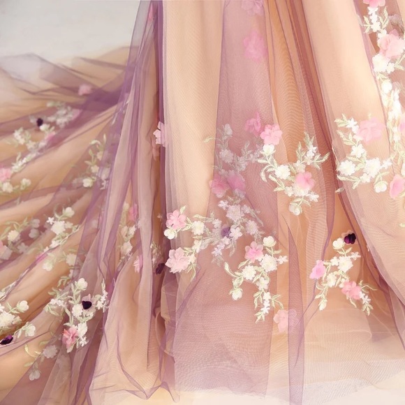 💋Glamorous floral long dress - Picture 4 of 4