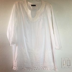 Sweet Magnolia White Tunic
