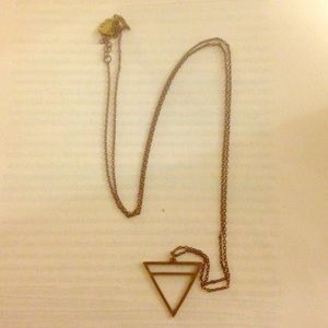Geometric triangle pendant